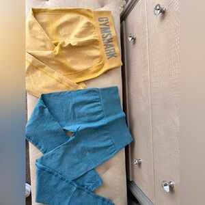 ✨ Gymshark Seamless High-Waisted Leggings Bundle (2 Pairs) ✨